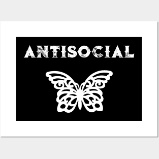 Antisocial Butterfly Posters and Art